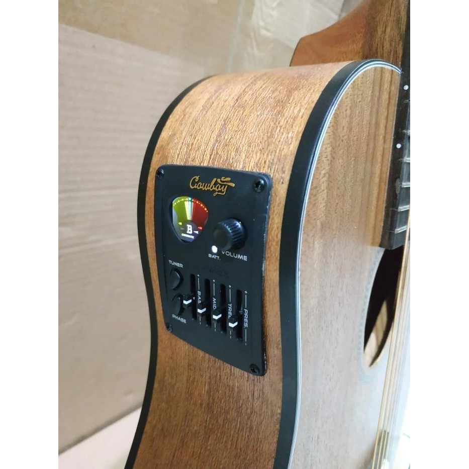 Gitar Akustik Elektrik Cowboy Original 3/4 Jw120Ns Eq Toner Solid