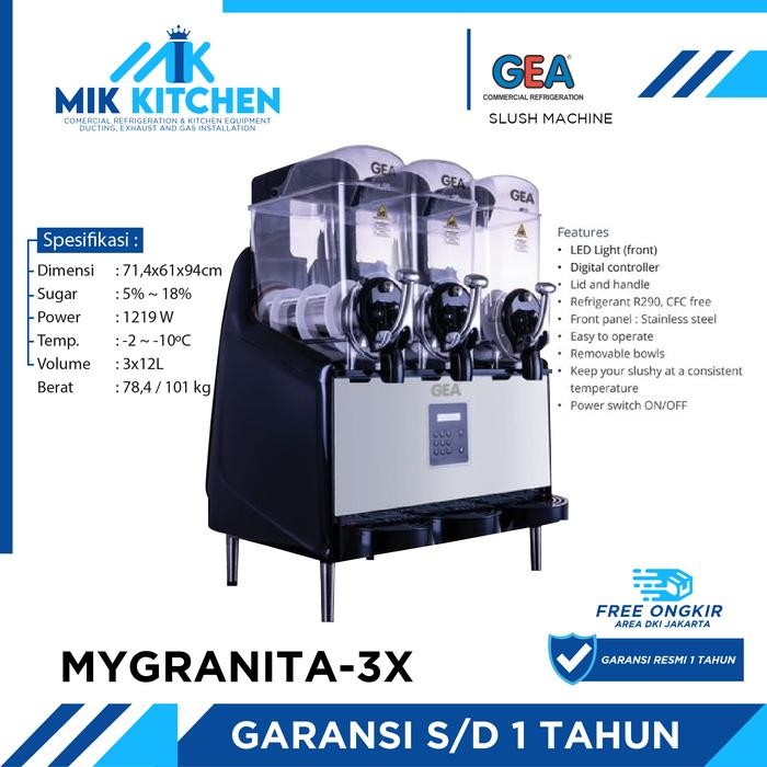 GEA MYGRANITA-3X MESIN ES SALJU & SLURPEE / SLUSH MACHINE MYGRANITA 3
