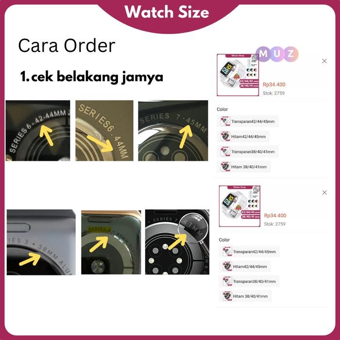 Transparan strap untuk watch T500 T55 T500plus iwatch HW22 42mm 44mm Glacier Tali jamtangan