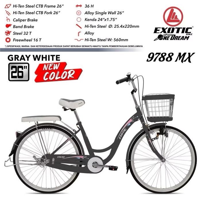 sepeda ctb city bike mini keranjang dewasa 24 26 exotic ET-9788 MX