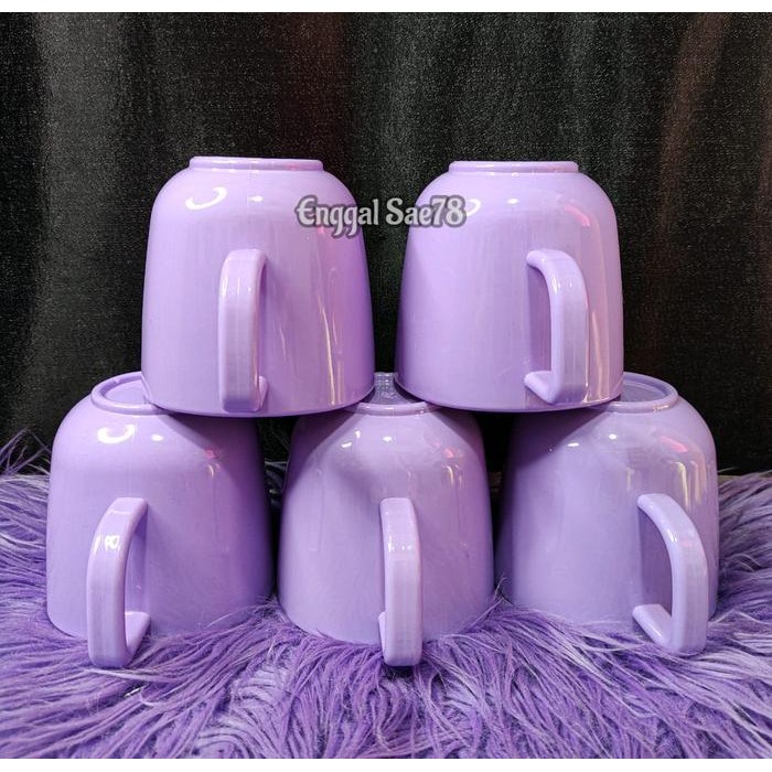 Promo Gelas Cangkir Kopi Melamin Hitam Tahan Panas - Super Terlaris