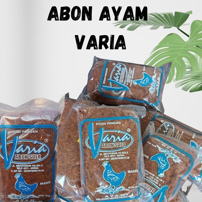 

Baru Abon Ayam Varia Solo 250Gr Halal Enak Gurih Lauk Instan