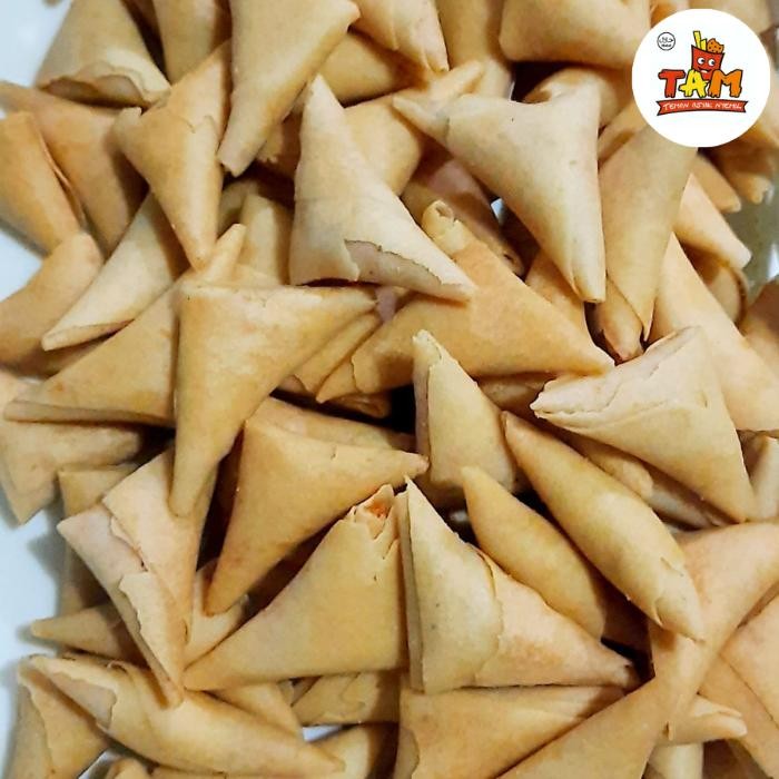 

Baru Samosa Sarikaya Abon Ayam Manis Pedas Toples 600Ml Snack Gurih