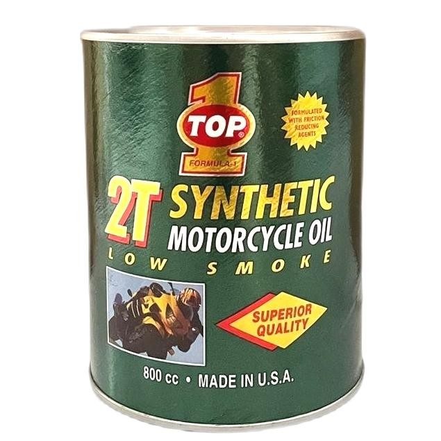 Oli Samping TOP 1 Kaleng 2T LOW SMOKE Synthetic Blend - 800 ml