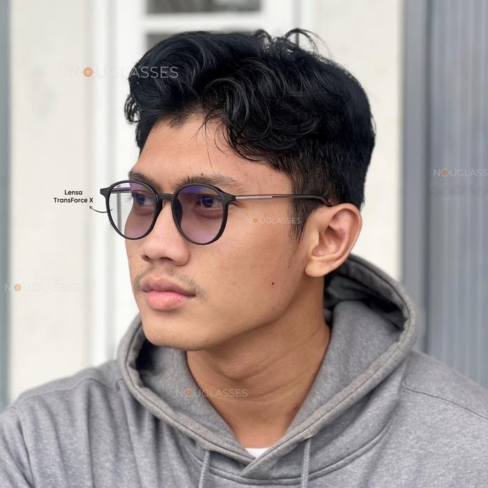 XAVIER (Black Doff) - Kacamata Gaming Gadget Photocromic Antiradiasi Anti Embun NightDrive