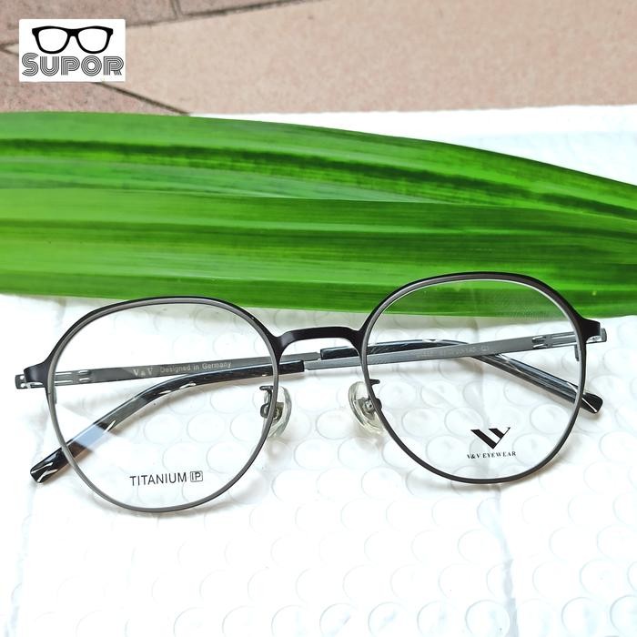 FF237 full Frame kacamata Titanium Pria wanita Ringan Minus Progresif