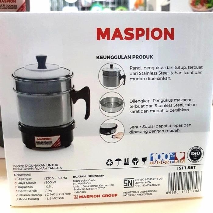 Maspion MEC-1750 Panci Listrik / Multi Cooker