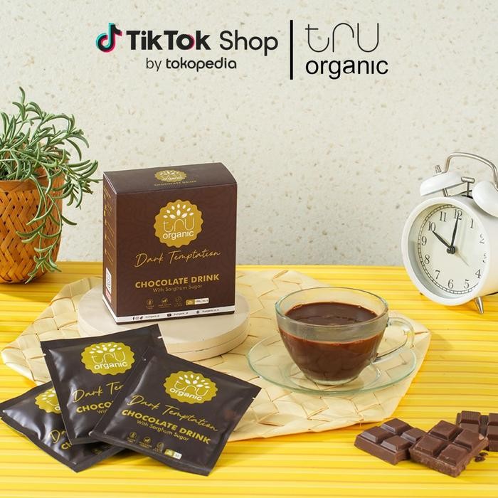 

LEZAT- Minuman Coklat Rendah Kalori Dengan Gula Sorghum Cokelat Bubuk Truorganic Dark