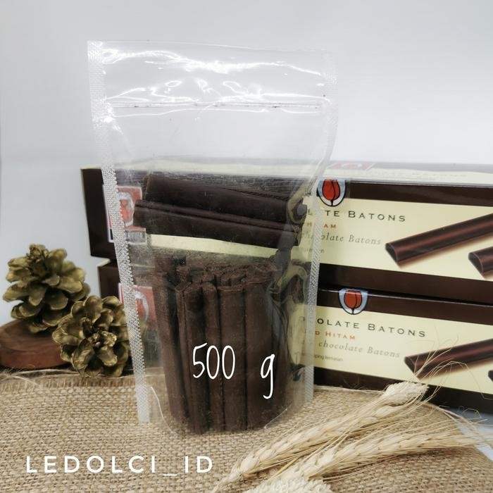 

LEZAT- Termurah! Tulip Coklat Stick Dark Chocolate Compound Batons 500 Gram