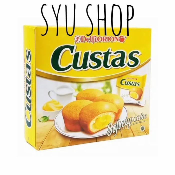 

LEZAT- Delfiorion Delfi Orion Tomorion Custas Custard Cake 276 Gr Isi 12Pcs