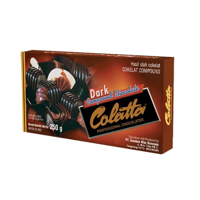 

LEZAT- Colatta Dark Compound 250 Gram / Colatta Dark Chocolate Cooking 250 Gr