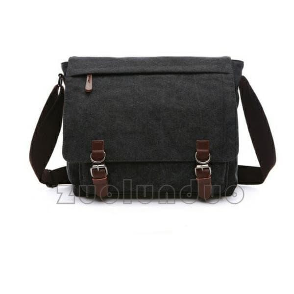 Guteninc Wallts - Tas Selempang Kanvas Pria Messenger Bag Laptop Kerja Shoulder Bag 9013