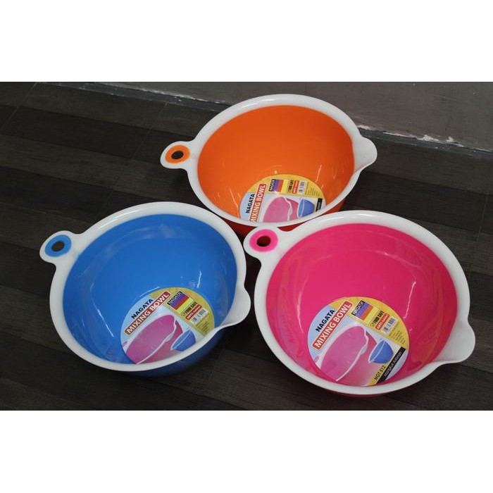 PROMO MANGKUK ADONAN MANGKOK BASKOM MIXING BOWL BAK PENGOCOK TELUR PLASTIK