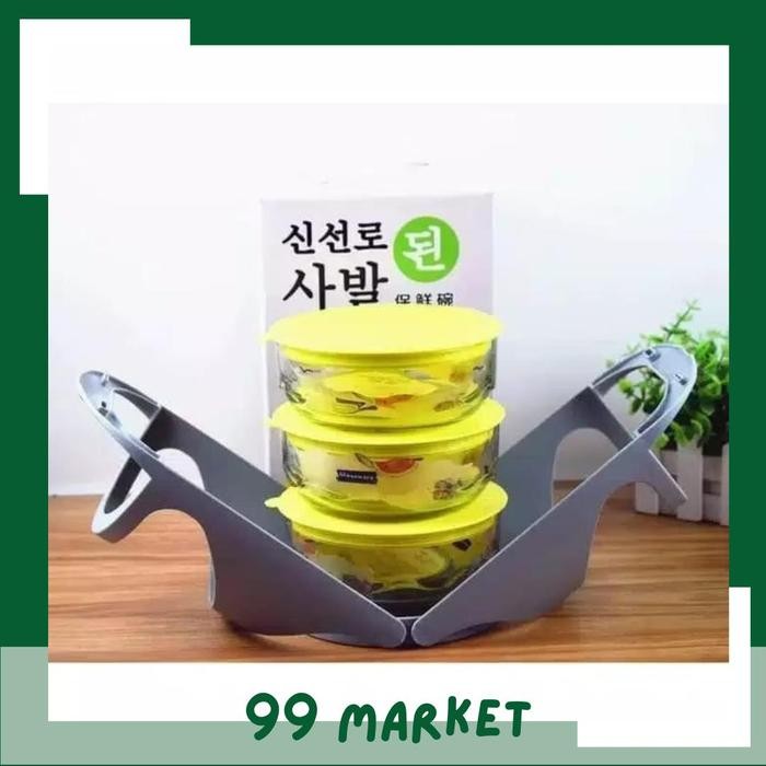 Rantang Kaca 3 Susun