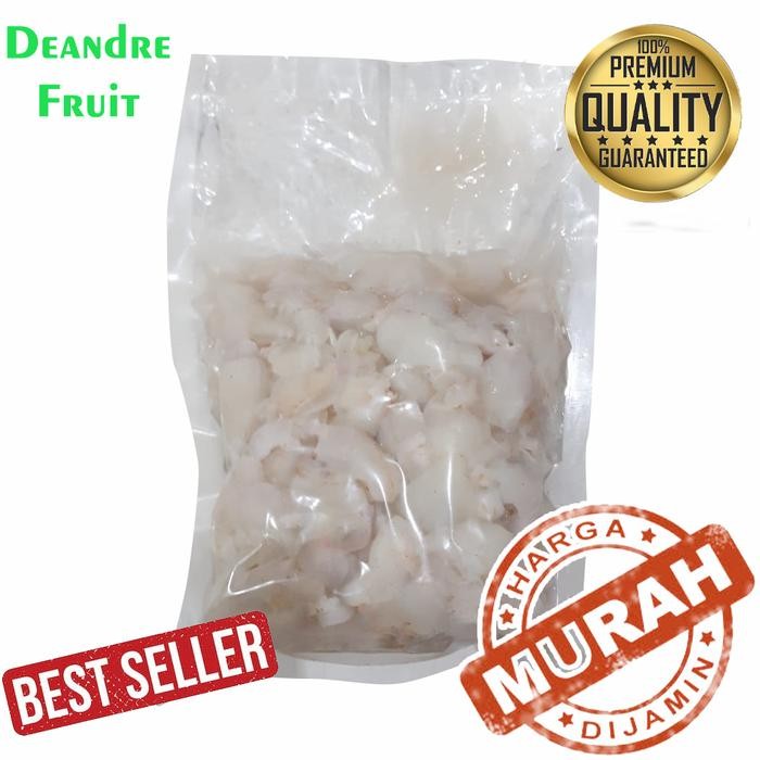 NATURE- Grosir Murah 1Kg Lychee Tanpa Biji Buah Leci Madu Lecy Hijau Import