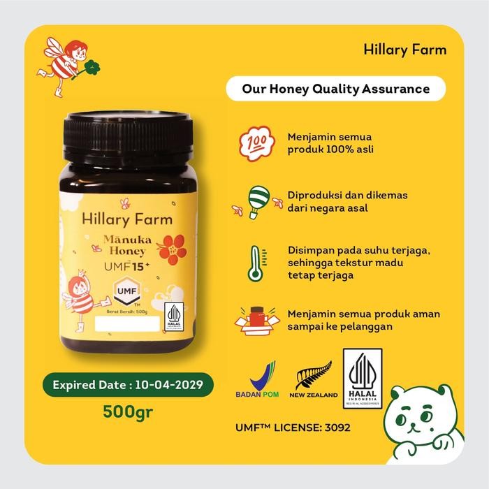 

Hillary Farm Manuka Honey Umf 15+ 500Gr