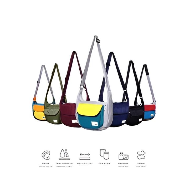 EUCK Fuku Sling Bag - Tas Selempang Waterproof Pria dan Wanita Size L selempang modis