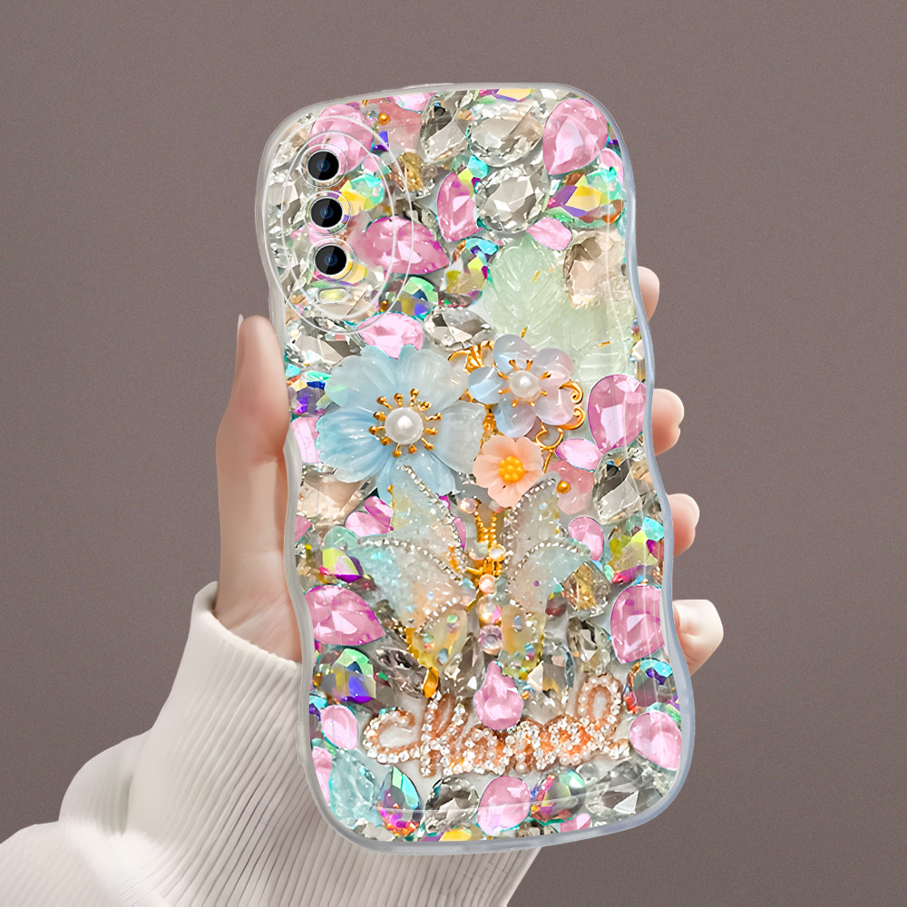 Casing Hp Untuk VIVO Y20i Y20S Y12S Y20 Y12A G 2021 Case Softcase Kesing Soft Cassing Bunga 5390