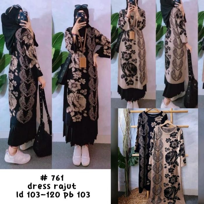 TUNIK WANITA RAJUT TANGAN KIMONO MOTIF BATIK