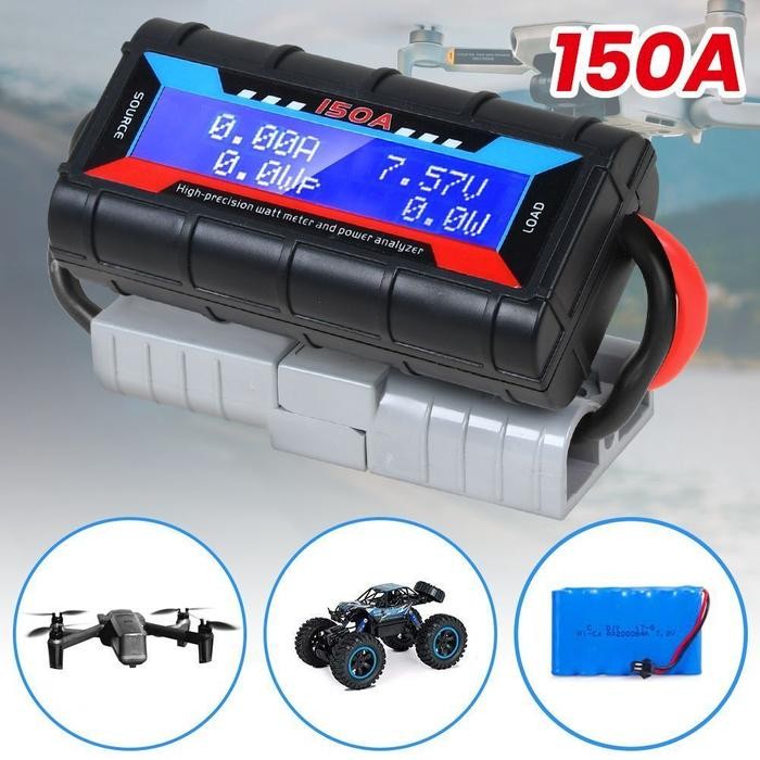 DC WATT METER 60V 150A VOLT AMPERE RC WATT METER DC 60V 100A POWER ANALYZER SIAP KIRIM PACKING AMAN