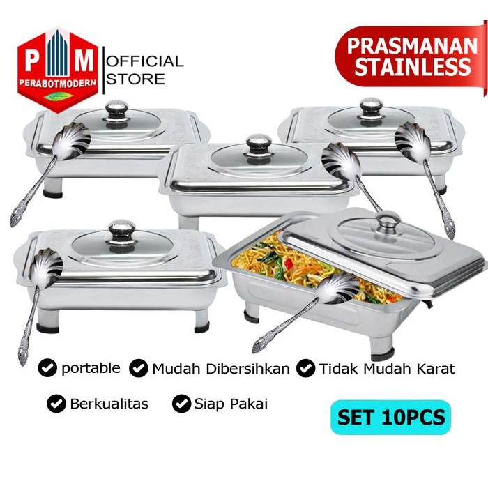 Tersedia Paket Prasmanan Kotak Stainless Steel 5 Pcs Untuk Acara & Catering