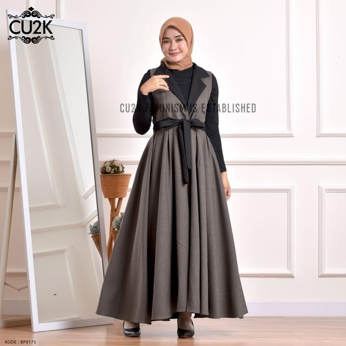 Cardigan Wanita Rina By Cu2K Brand Outer Maxi Premium Dress