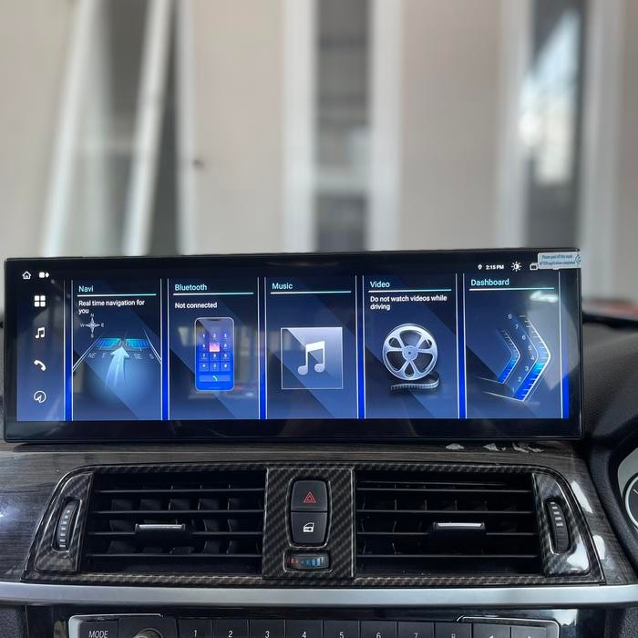 Terbaru Head Unit Android 13 15.0" Qled 4K 8Gb Ram Bmw F30 F10 F11 F31 F32 F33 F34 Apple Carplay