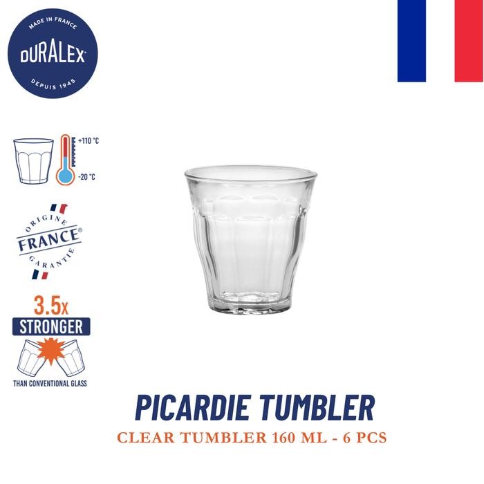Duralex Gelas Kopi Picardie 160 ml -Set of 6