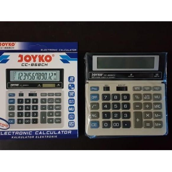

calculator kalkulator alat hitung joyko dual power kode 489