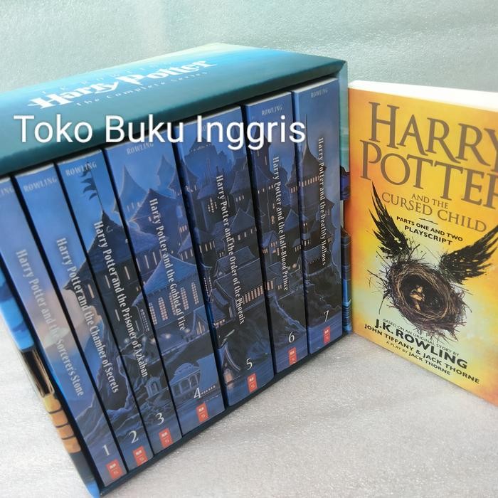

Harry Potter box set aniversary edition 8 buku bahasa Inggris