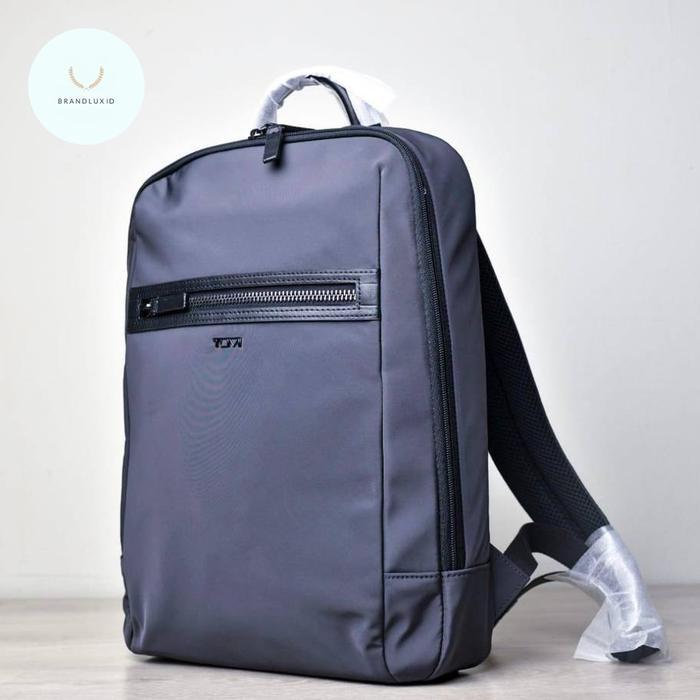 Tumi River Slim Backpack Grey