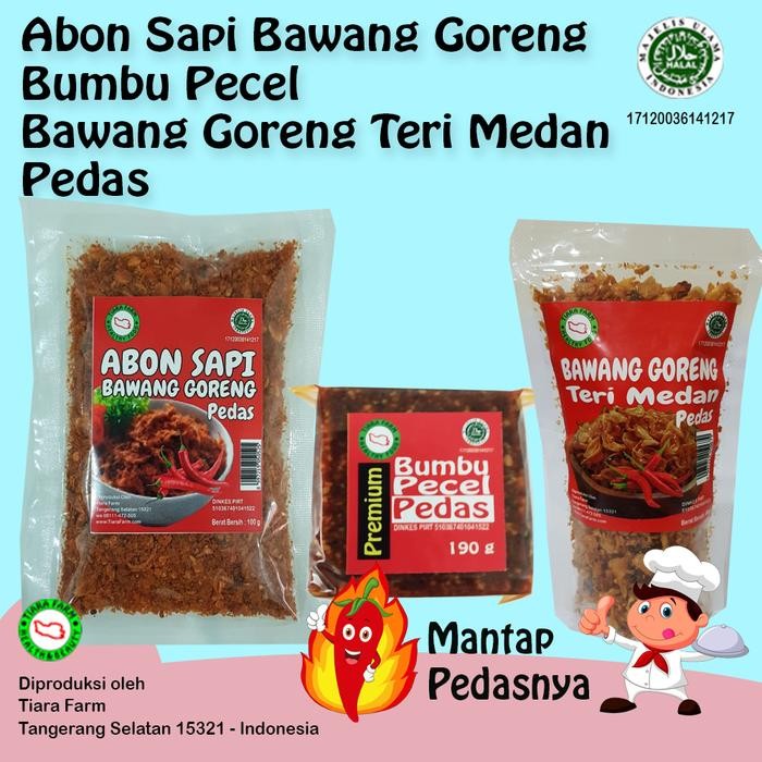 

ASLI Bundling Abon Sapi Bawang Goreng-Pecel-Bawang Goreng Teri Medan Pedas READY STOCK