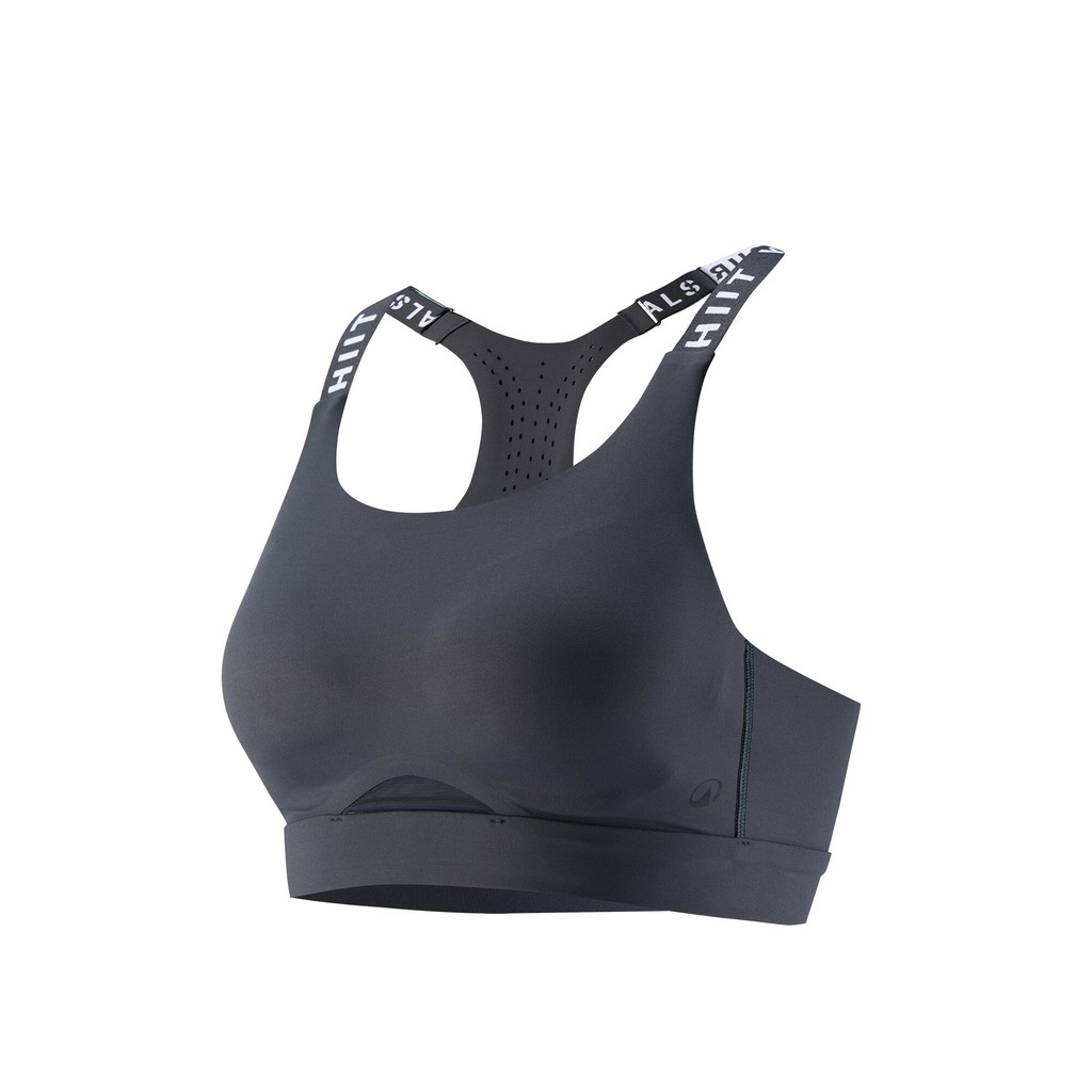 Decathlon DOMYOS Sport Bra Fitness Berpori Wanita 520 - Abu-Abu - 8918152
