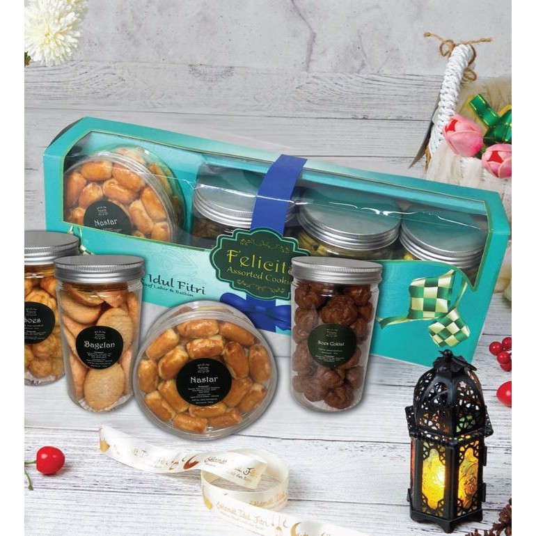 

Parcel Kue Lebaran/Idul Fitri Hampers Felicita 4 - Green Box