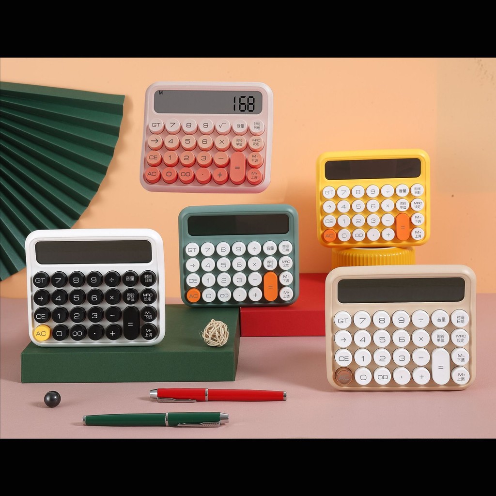 

Kalkulator Mekanik Suara JN-800M - Keyboard Fleksibel Lucu untuk Kantor & Hadiah - ABS, 12 Digit, Baterai Termasuk - Warna: Putih, Hijau Zaitun, Krim, Pink Gradien |XMXD7Y8D|