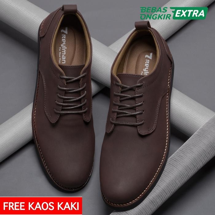 Sepatu ReylMan Bridge Original Pantofel Pria Casual Formal Kerja Ori