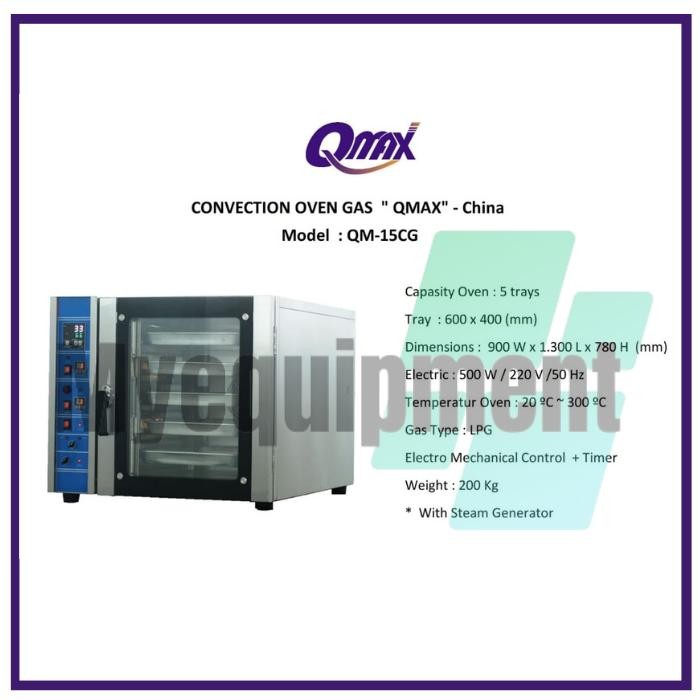 CONVECTION OVEN GAS 5 TRAY QMAX QM 15CG