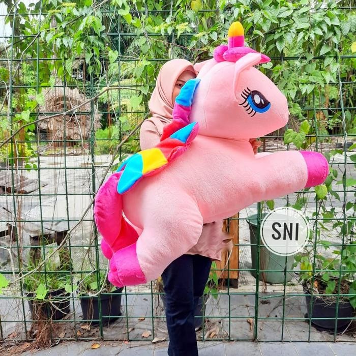 Boneka Unicorn Kuda Poni / Little Pony Jumbo Termurah Berlabel SNI