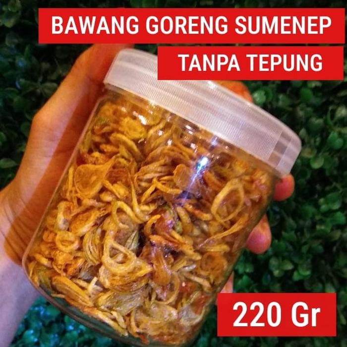 

promo bawang goreng sumenep 220g toples premium