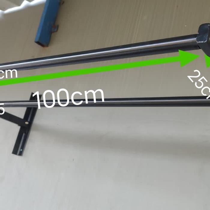 JEMURAN LIPAT DINDING 100CM BESI