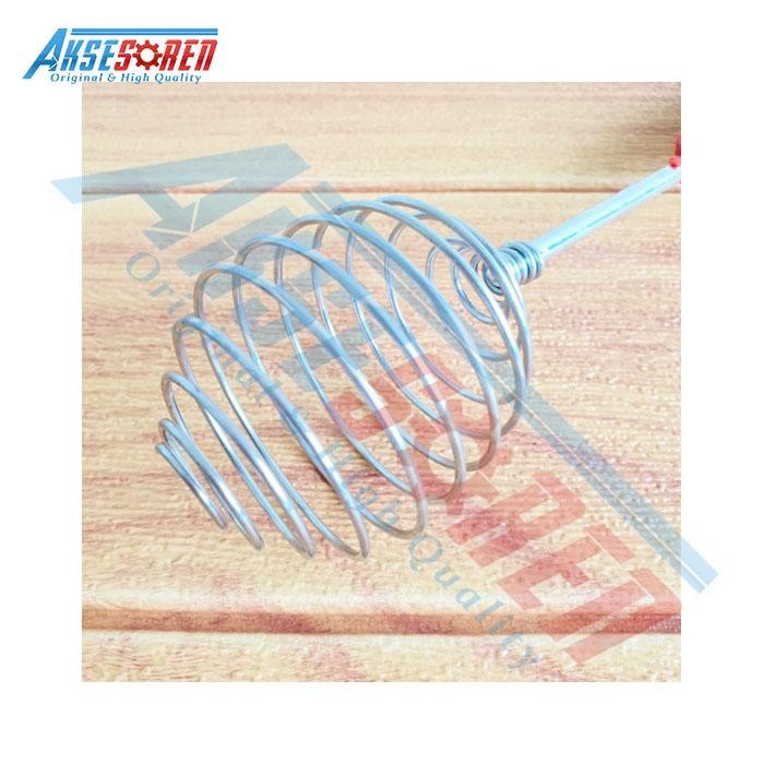 TERPERCAYA Alat Pengocok Telur Spiral Stainless / Kocokan Adonan Kue Jamu Kopi Dalgona Es Cream /