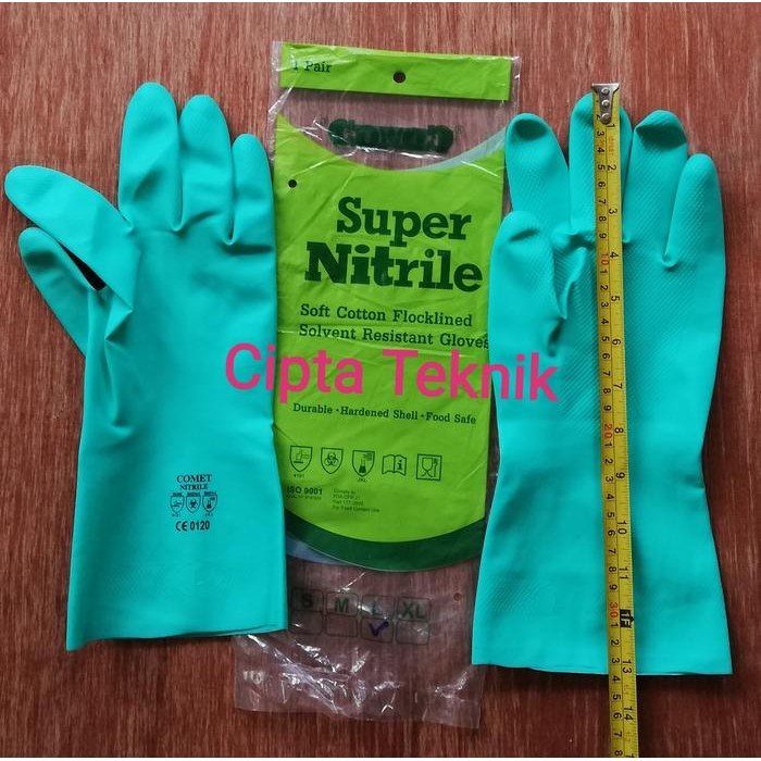 Pilihan- Sarung Tangan Super Nitrile Comet Size L Hijau