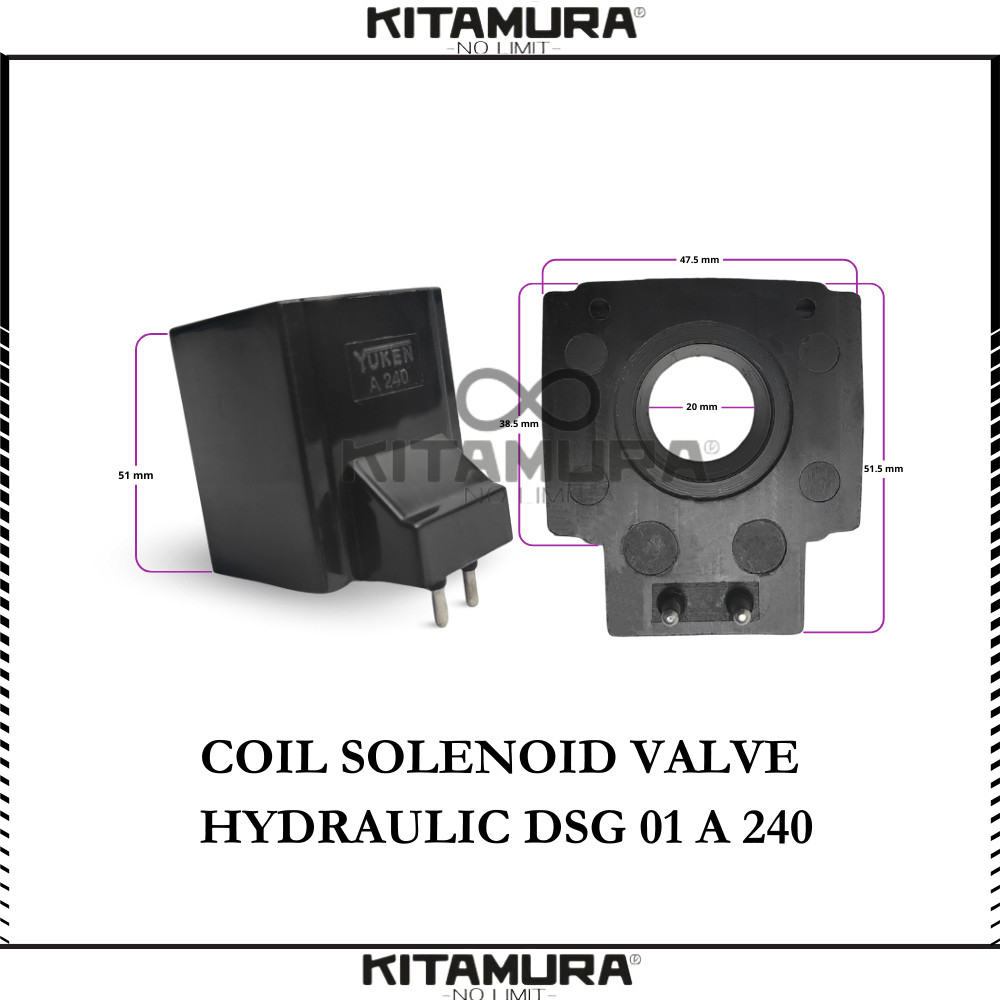 Coil Yuken A 240 For DSG 01 Coil Solenoid Valve Hydraulic DSG 01