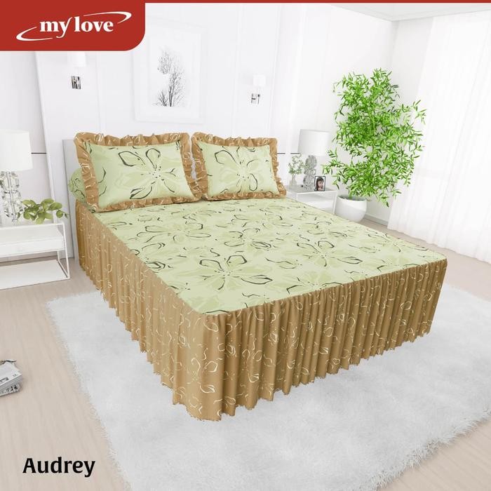 Sprei Rumbai 180X200 My Love / Seprai 160X200 My Love Rumbai Tinggi 30