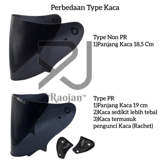 Pilihan- Kaca Helm Kyt Kyoto Visor Helm Kyt Kyoto