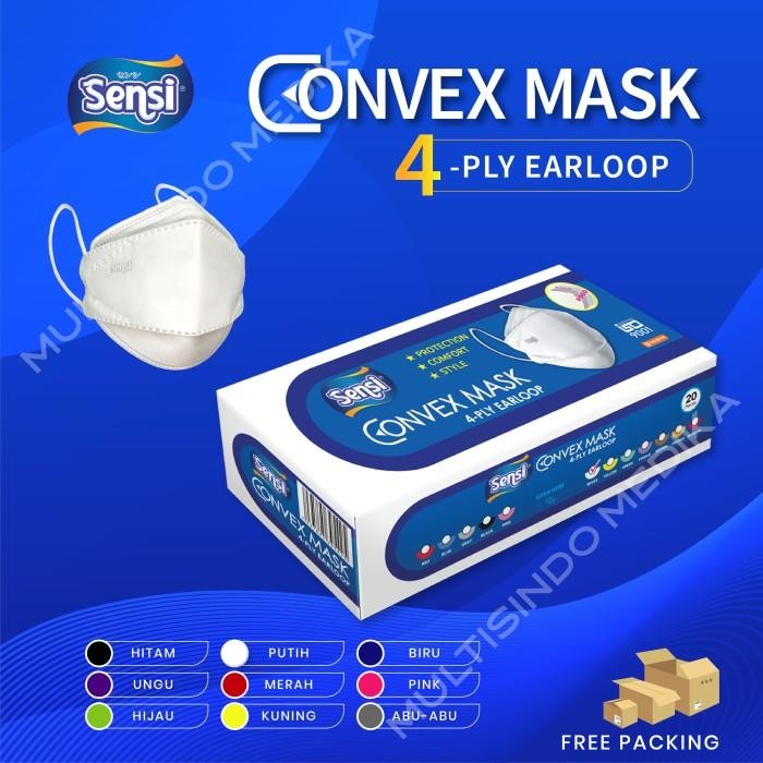 Pilihan- Sensi Convex Mask / Masker Medis Sensi Original 50Pcs