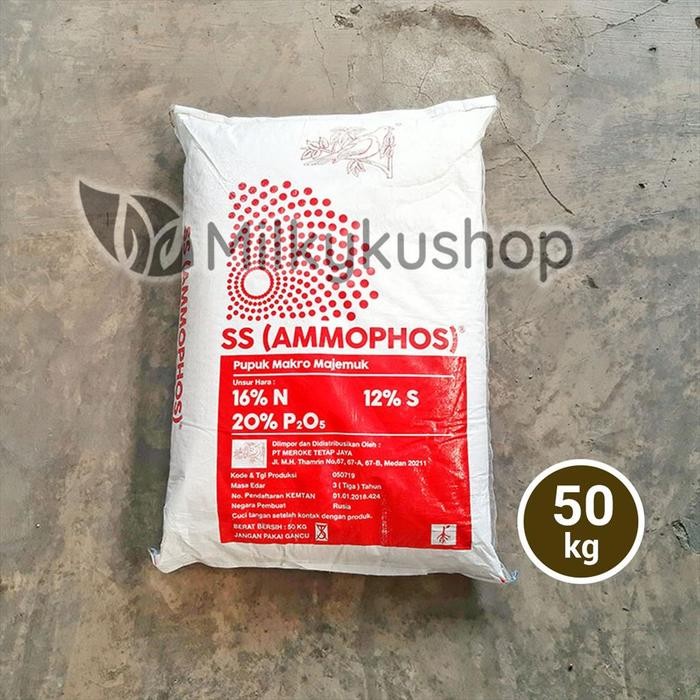 PUPUK MEROKE SS AMMOPHOS 50 KG KEMASAN PABRIK GOSEND GRAB