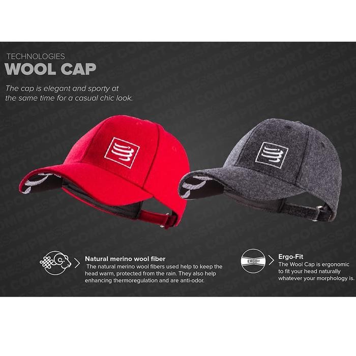 Compressport Wool Cap - Grey