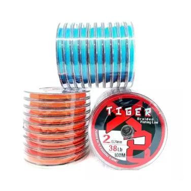 Senar Pancing PE Tiger X8 Braid 100M Connecting Termurah