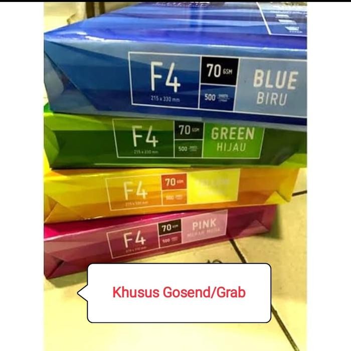 

Kertas F4 70 Gram Sidu Warna
